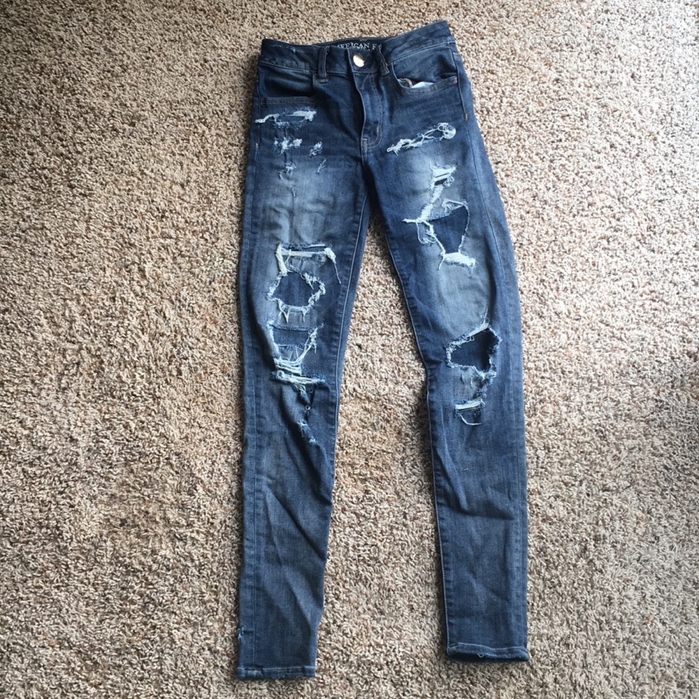 American Eagle ripped jeans